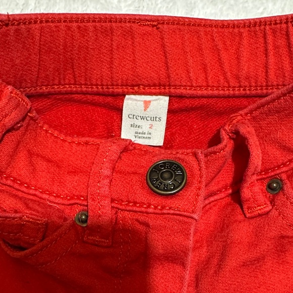 EUC Crewcuts red stretch Jeans size 2 - Picture 3 of 4